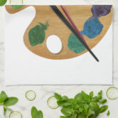 芸術家の` sのパレットのカラーホイール キッチンタオル (折り畳み)