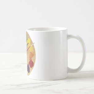 芸術家の` sのパレットのカラーホイール コーヒーマグカップ