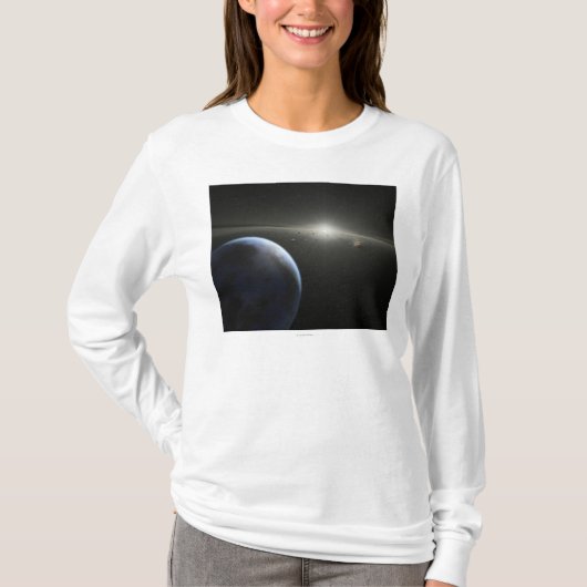 芸術家のastroidベルトの写真の概念 tシャツ (正面)