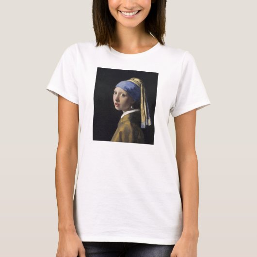 芸術家のVermeerのオランダの絵画 Tシャツ (正面)