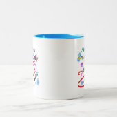 芸術家はすべての美しいを見ます ツートーンマグカップ (中央)