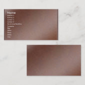 芸術家はハンドメイドの銅シートを作成しました 名刺 (正面/裏面)