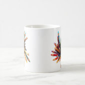 芸術家は油の鉛筆を着色しました コーヒーマグカップ (中央)
