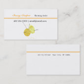 芸術家を編む回されたヤーンの芸術の技術 名刺 (正面/裏面)