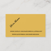 芸術家カード 名刺 (裏面)