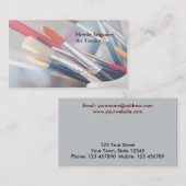 芸術家ペインターの先生 名刺 (正面/裏面)