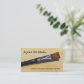 芸術家ペイントブラシ: 名刺 (スタンド正面)