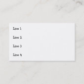 芸術家ペイントブラシ: 名刺 (裏面)