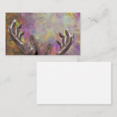 芸術家手 名刺 (正面/裏面)