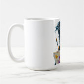 芸術家犬の肖像画 コーヒーマグカップ (左)