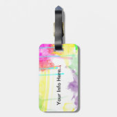 芸術家送信中に-完全で創造的な旅行ラベル ラゲッジタグ (裏面縦)