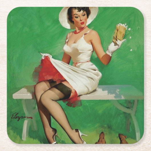 芸術家 スクエアペーパーコースター (正面)