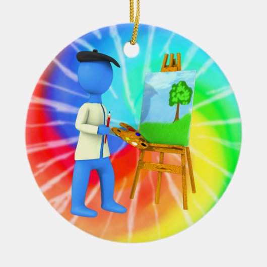 芸術家 セラミックオーナメント (正面)
