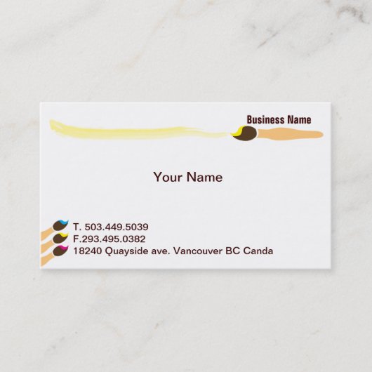 芸術家 名刺 (正面)