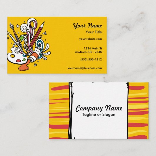 芸術家 名刺 (正面/裏面)