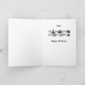 芸術家-誕生日としてソフトウェアエンジニア カード (内部)