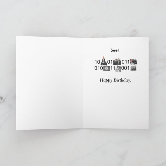 芸術家-誕生日としてソフトウェアエンジニア カード (内部)