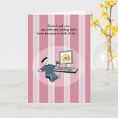 芸術家-誕生日としてソフトウェアエンジニア カード (黄色い花)