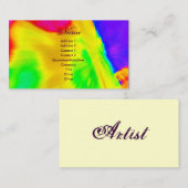 "芸術家IV"のプロフィールカード 名刺 (正面/裏面)