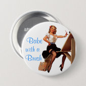 芸術家Pin 缶バッジ (正面&裏面)