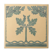 芸術工芸品，工芸士，ミッションスタイルオークアコーン タイル (正面)