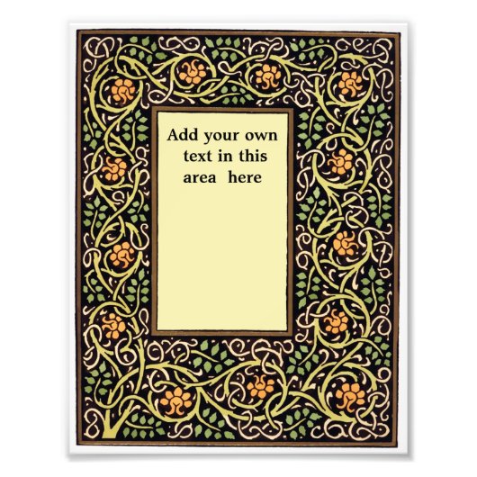 芸術工芸運動1900フレーム フォトプリント            (正面)