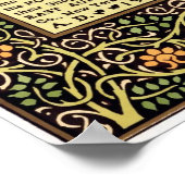 芸術工芸運動1900年ブックカバーデザイン ポスター (角)