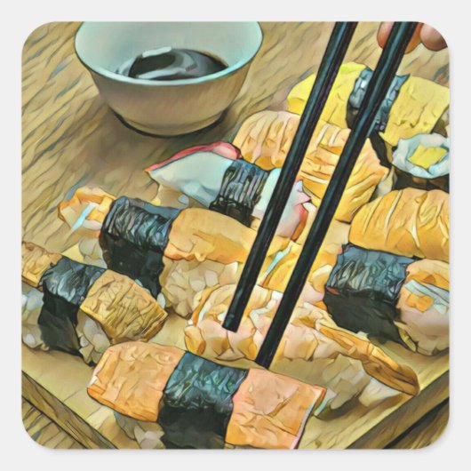 芸術日本の愛好家 スクエアシール (正面)