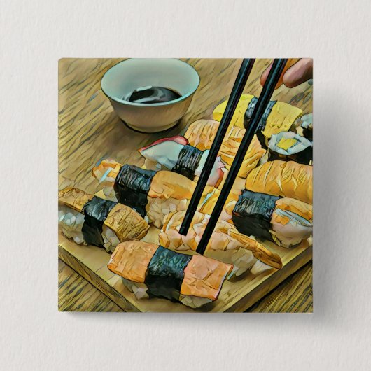 芸術日本の愛好家 缶バッジ (正面)