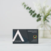 芸術的でエレガントなフレームの屋根の建築の建築者 名刺 (スタンド正面)