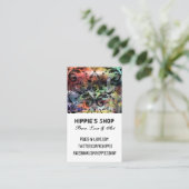 芸術的でグランジなダマスク織 名刺 (スタンド正面)