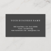 芸術的でシックな金ゴールド及び黒いジグザグ形及び抽象芸術 名刺 (裏面)