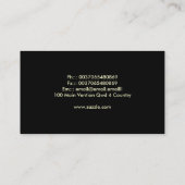 芸術的で創造的な名刺 名刺 (裏面)