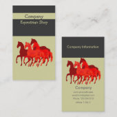 芸術的で容易で   カスタムな水彩画の魔法の馬 名刺 (正面/裏面)