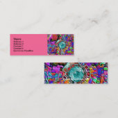 芸術的で細い3" x 1"名刺 スキニー名刺 (正面/裏面)