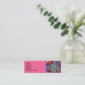 芸術的で細い3" x 1"名刺 スキニー名刺 (スタンド正面)