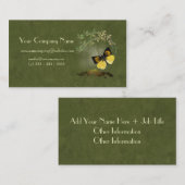 芸術的で、優雅で色彩の鮮やかな蝶ビジネス車 名刺 (正面/裏面)