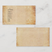 芸術的なアンティーク 名刺 (正面/裏面)