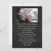 芸術的なオニユリの親友の結婚式招待状 招待状 (裏面)