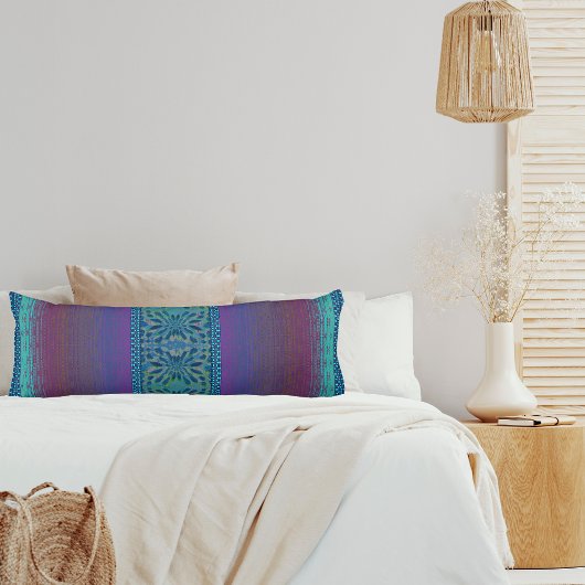 芸術的なカラフルなボホ柄の投げボディピロー ボディピロー