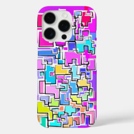 芸術的なカラフルパターンデザイン iPhone 16 PROケース