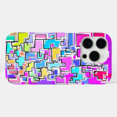 芸術的なカラフルパターンデザイン Case-Mate iPhoneケース (裏面 (横))
