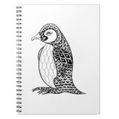 芸術的なキングペンギンZendoodle ノートブック (正面)