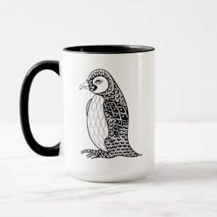芸術的なキングペンギンZendoodle マグカップ