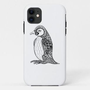 芸術的なキングペンギンZendoodle iPhone 11 ケース