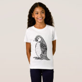 芸術的なキングペンギンZendoodle Tシャツ (正面フル)