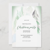 芸術的なクリスマスの地方の村 招待状 (正面)