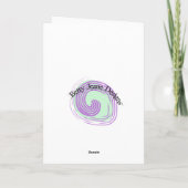 芸術的なクリスマスツリー シーズンカード (裏面)