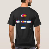 芸術的なコロラド州の州の旗! 地球 Tシャツ (裏面)