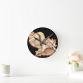 芸術的なコンシュの貝 ラウンド壁時計 (ホーム)